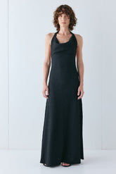 Veronica Maxi Dress Black | VRG GRL for sale
