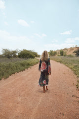 Jean Maxi Dress Rose | VRG GRL US