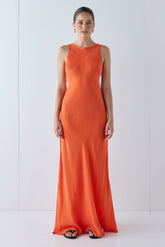 Audrey Maxi Dress Tangerine | VRG GRL near me