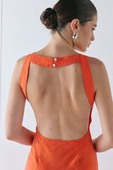 Audrey Maxi Dress Tangerine | VRG GRL near me
