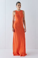 Audrey Maxi Dress Tangerine | VRG GRL near me
