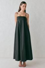Behati Maxi Dress Black | VRG GRL US
