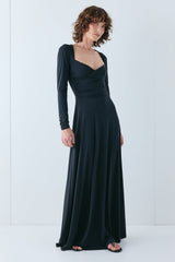 Valentine Maxi Dress Black | VRG GRL near me