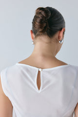 Florence Sheer Maxi Dress White | VRG GRL for sale