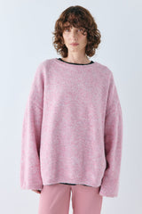 Juni Knit Jumper Pink Marle | VRG GRL online