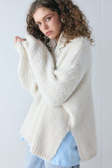 Ellis Knit Jumper Cream | VRG GRL sale