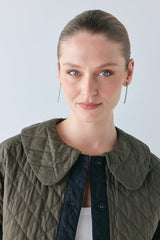 Yvette Jacket Khaki | VRG GRL sale
