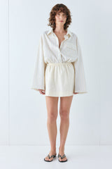 Elka Mini Skirt Cream | VRG GRL online