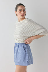 Annika Shorts Blue Stripe | VRG GRL for sale