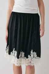 Thea Lace Skirt Black | VRG GRL for sale
