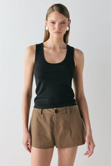 Salome Shorts Brown Stripe | VRG GRL for sale