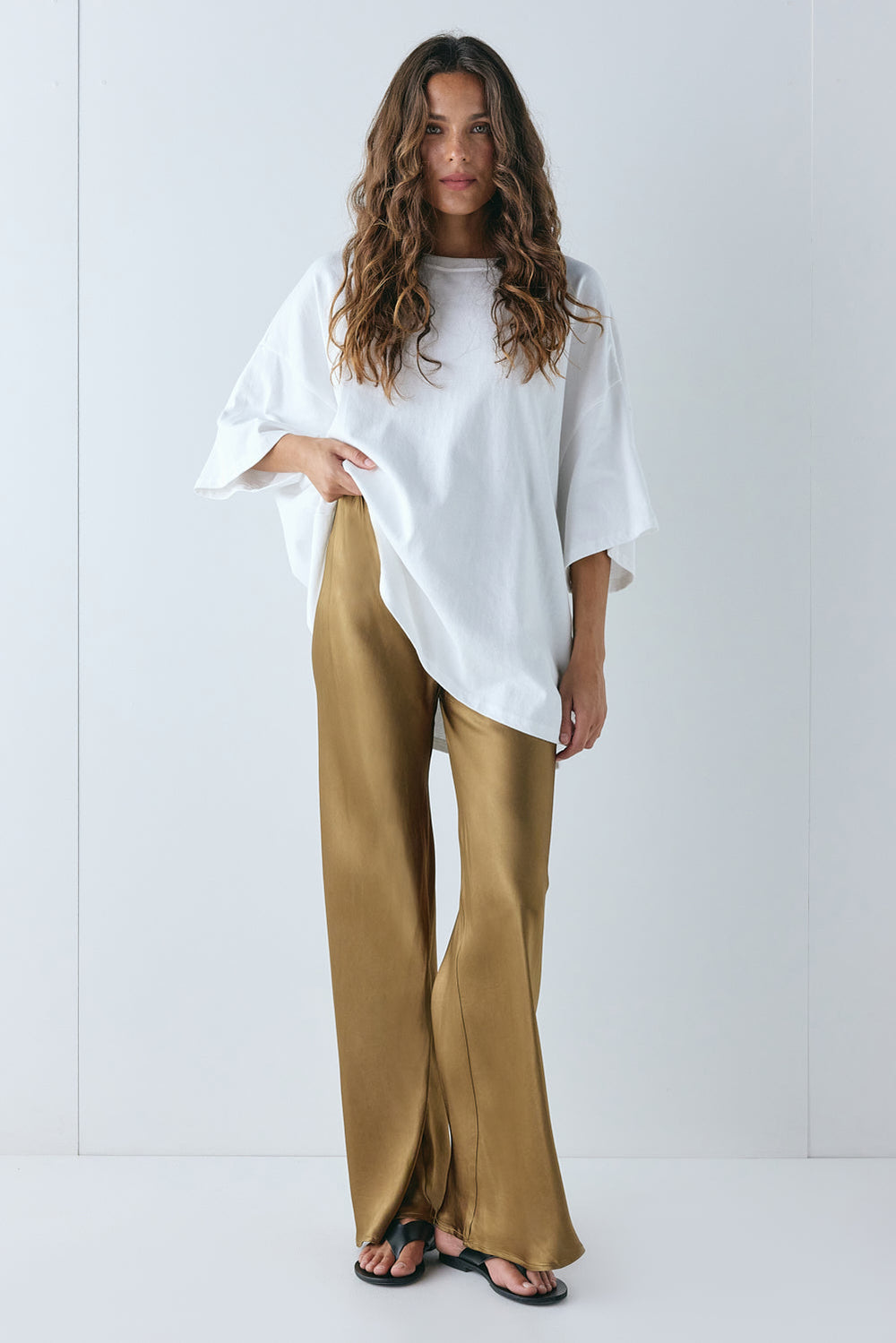 Rae Satin Pants Copper | VRG GRL near me