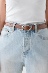 Mali Leather Belt Brown | VRG GRL online