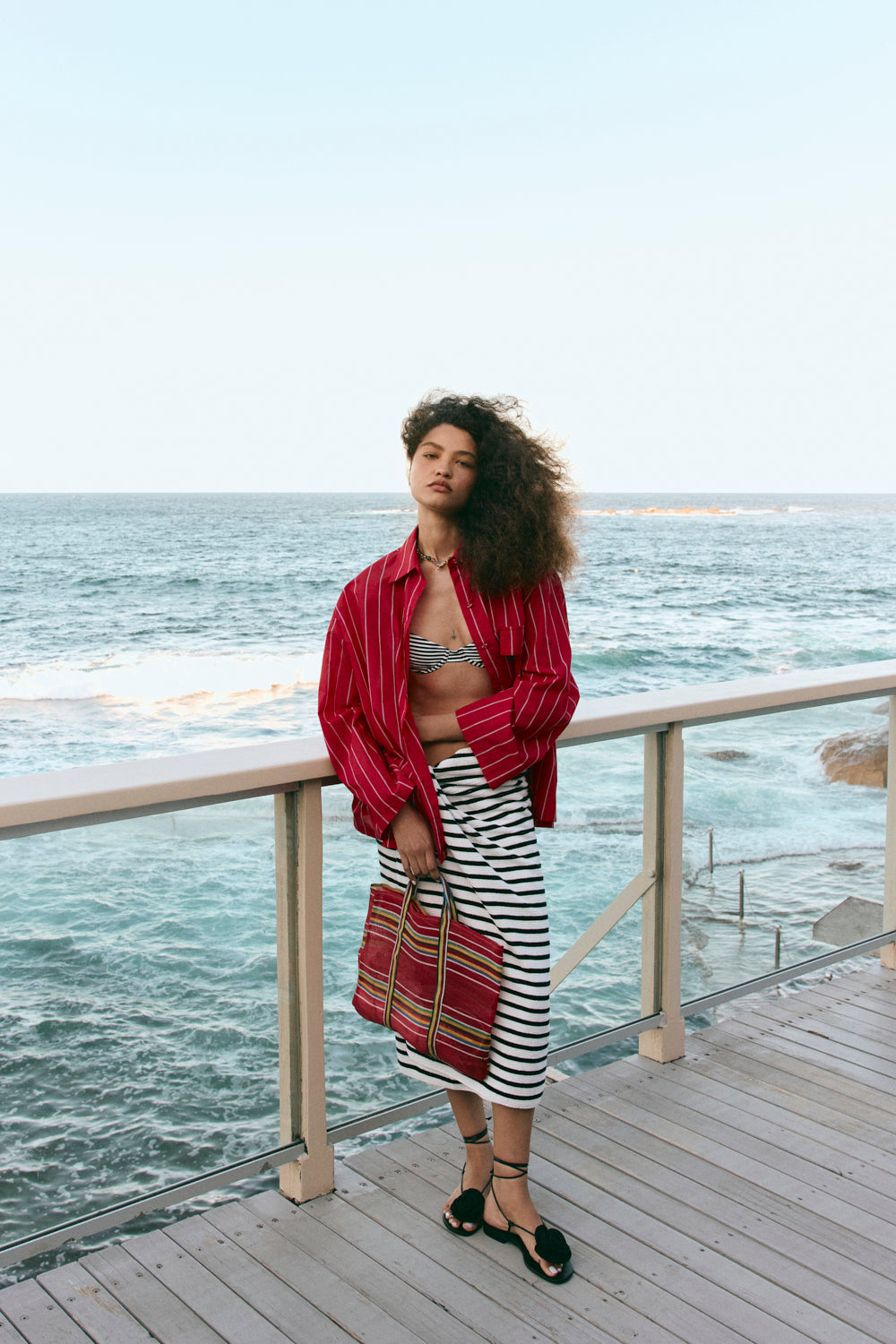 Vale Shirt Red Stripe | VRG GRL US