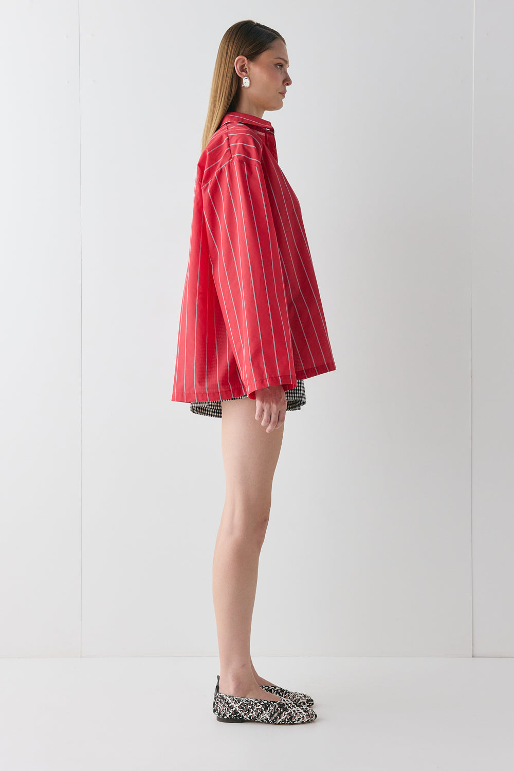 Vale Shirt Red Stripe | VRG GRL US