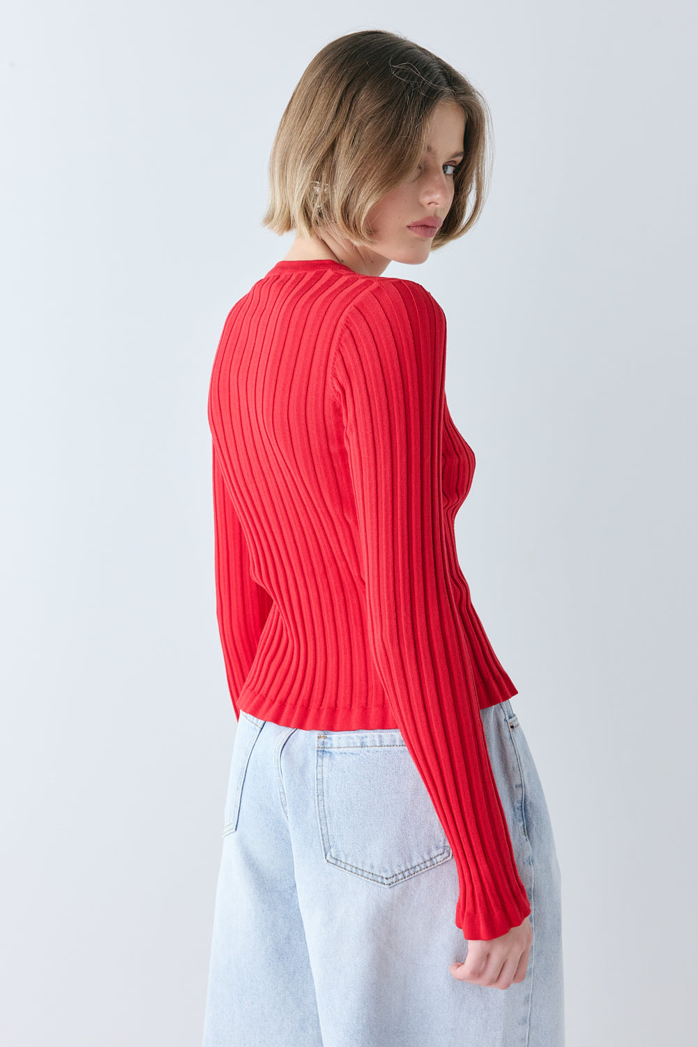 Hattie Knit Top Red | VRG GRL near me