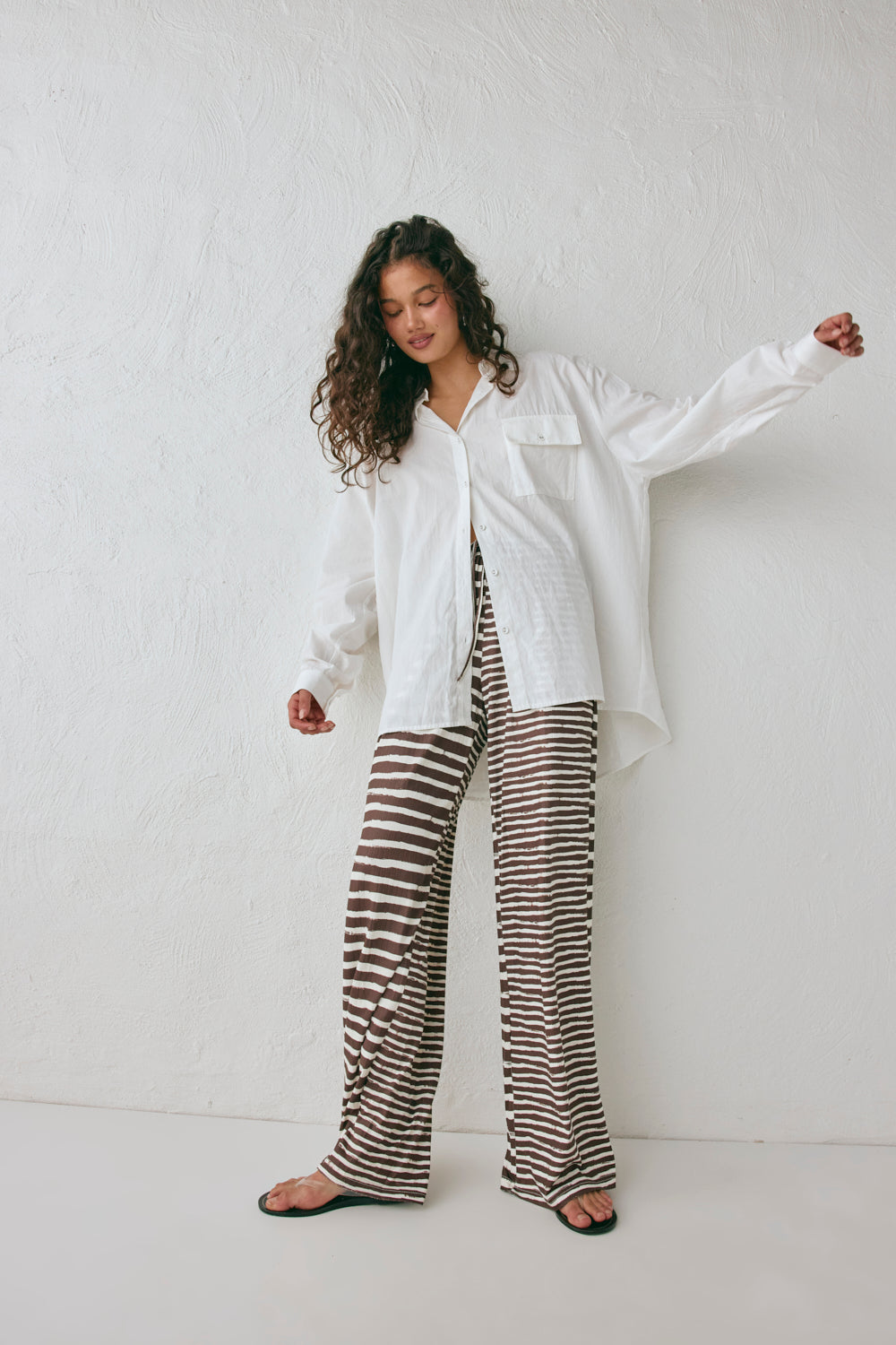 Rieti Pants Brown | VRG GRL on sale