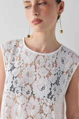 Maya Lace Midi Dress White | VRG GRL near me