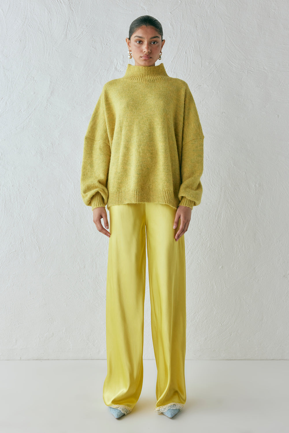 Yumi Knit Jumper Citrus Marle | VRG GRL online