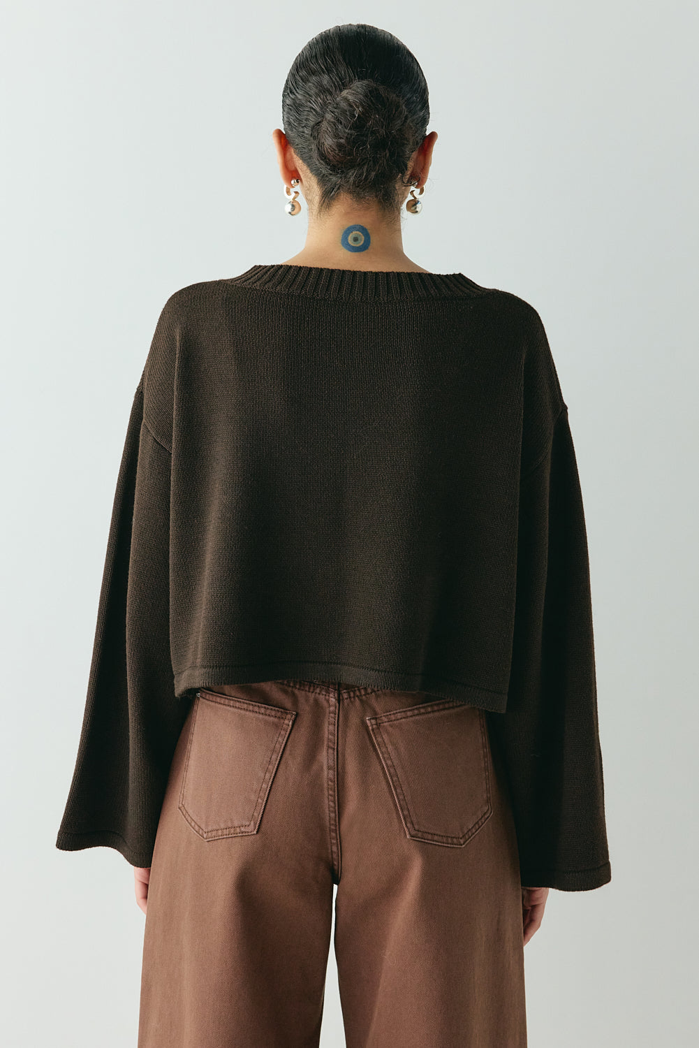 Tori Knit Cardigan Brown | VRG GRL for sale