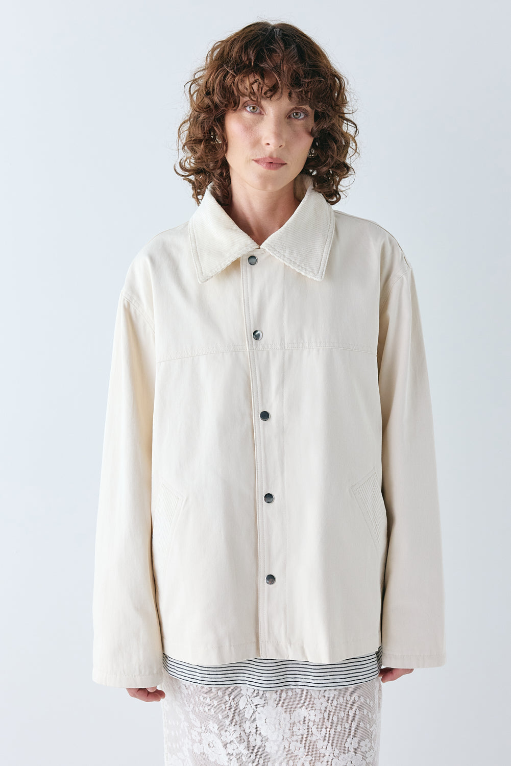 Cambell Jacket Cream | VRG GRL on sale