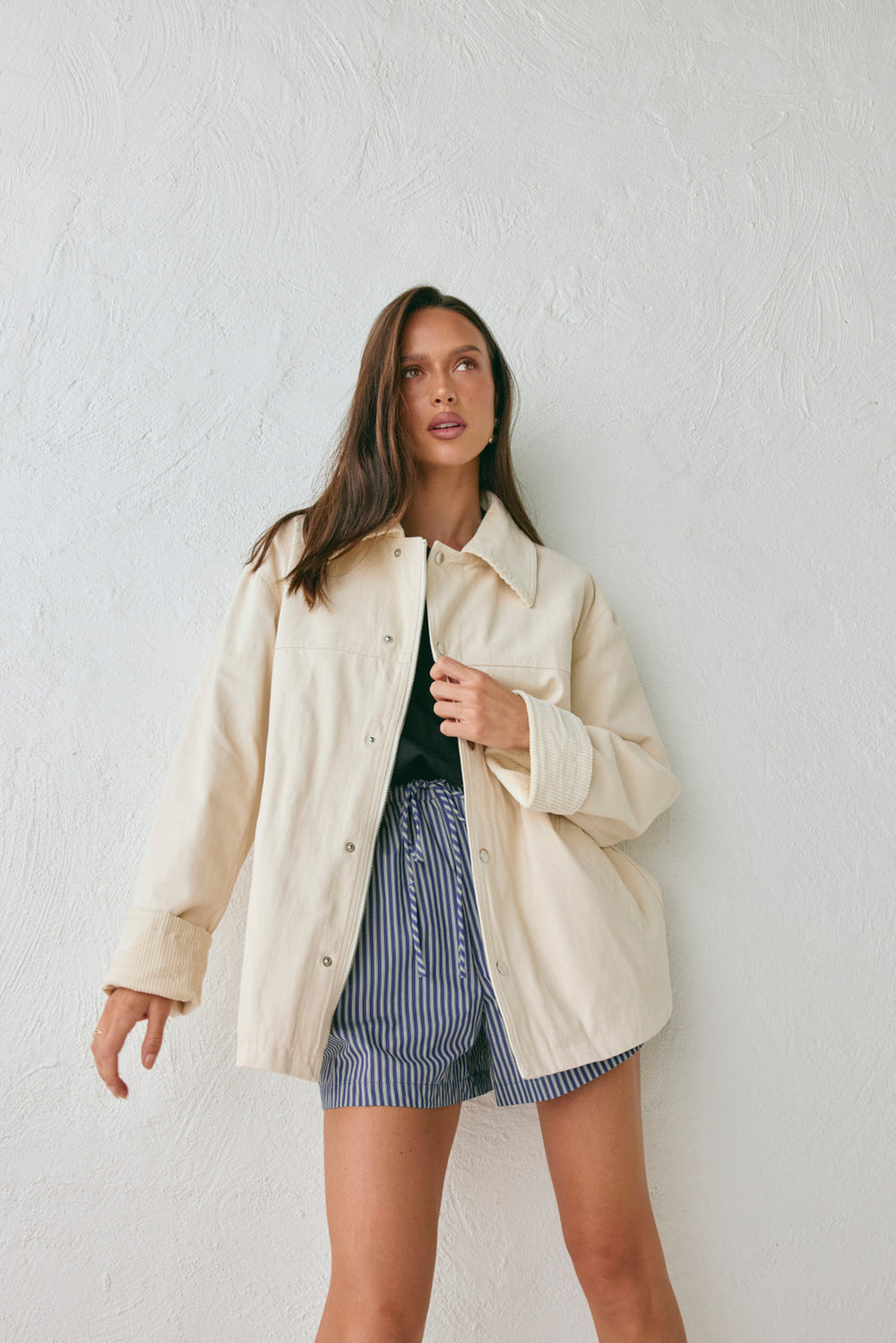 Cambell Jacket Cream | VRG GRL on sale