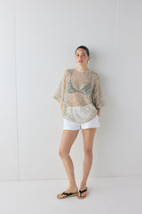 Arden Sequin Top Cream | VRG GRL for sale