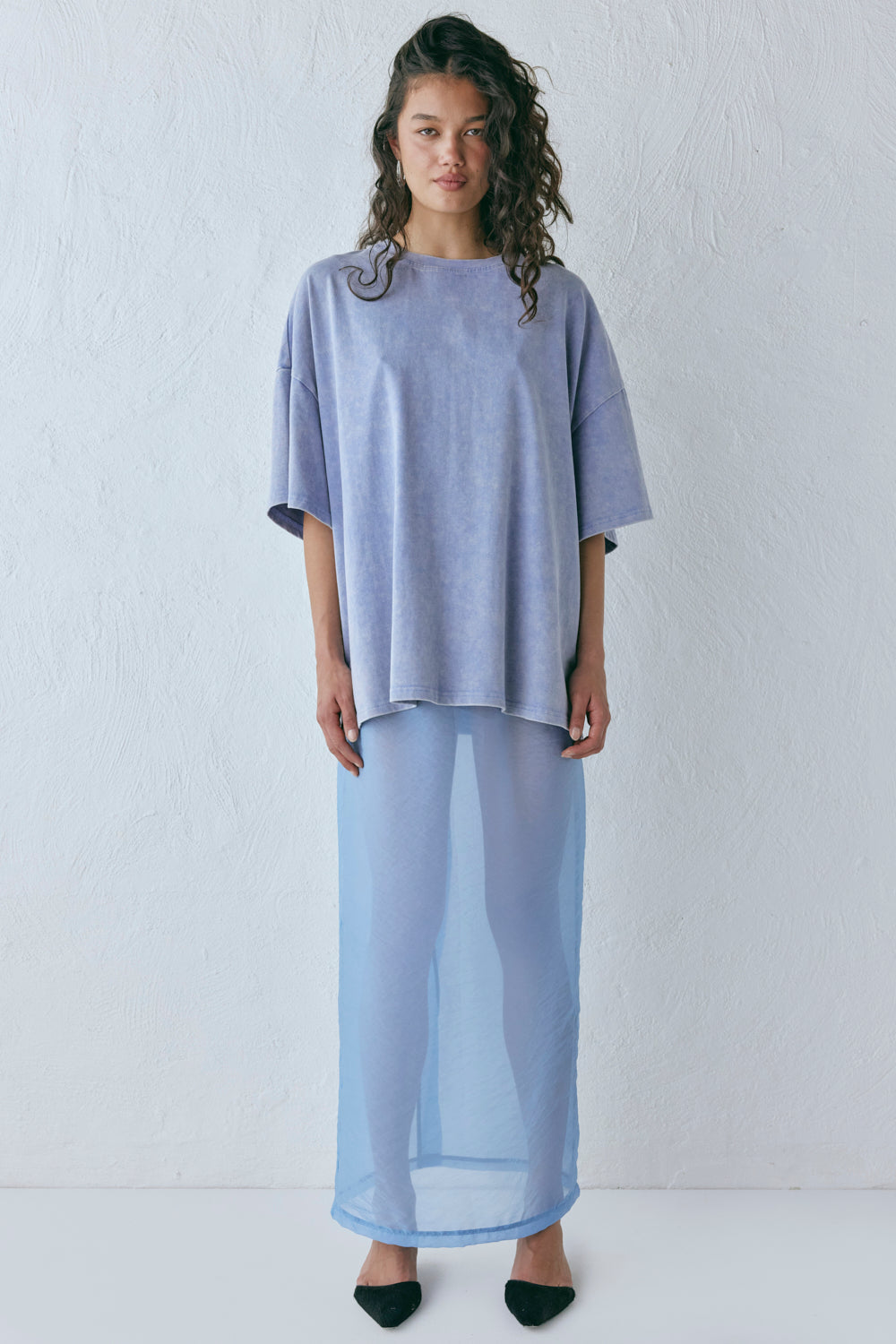 Willow Tee Chalk Blue | VRG GRL on sale