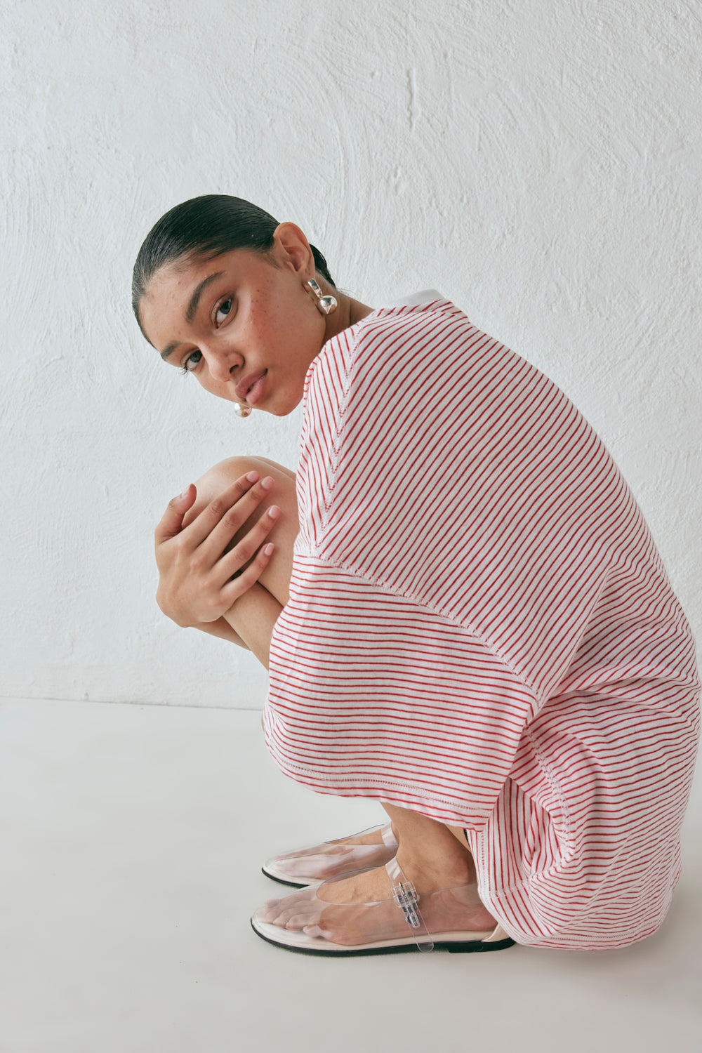 Willow Tee Red Stripe | VRG GRL US