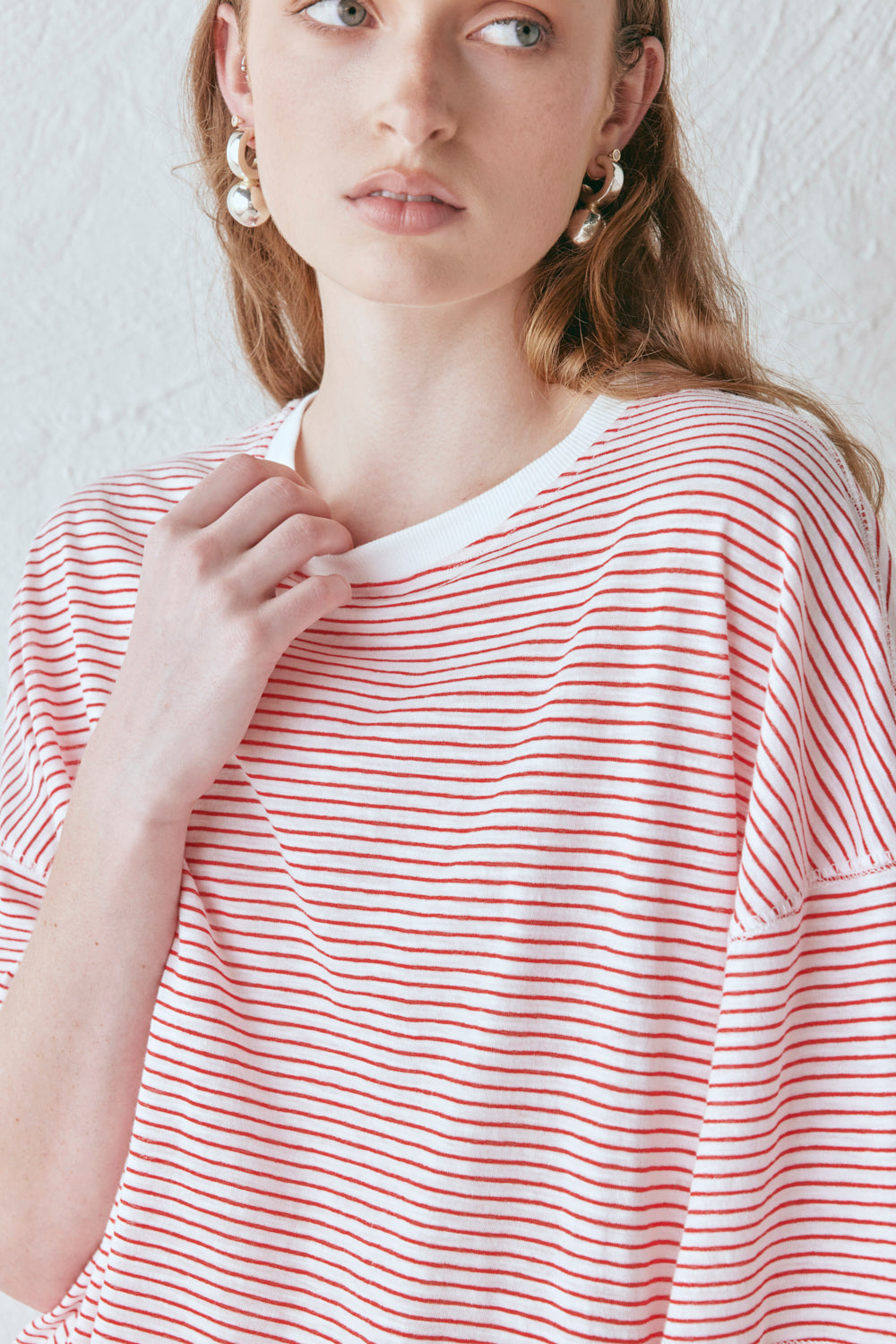 Willow Tee Red Stripe | VRG GRL US