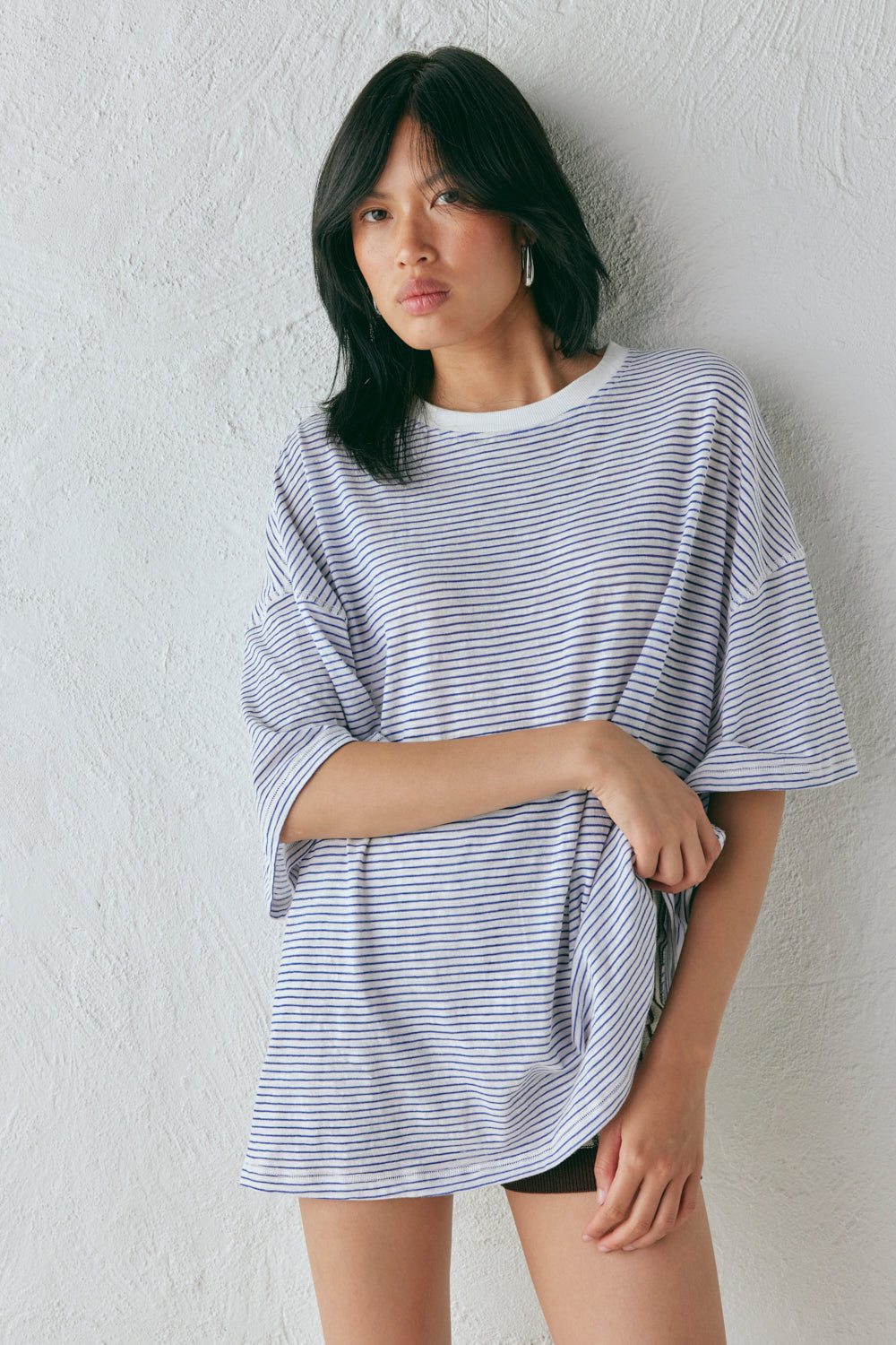 Willow Tee Navy Stripe | VRG GRL near me