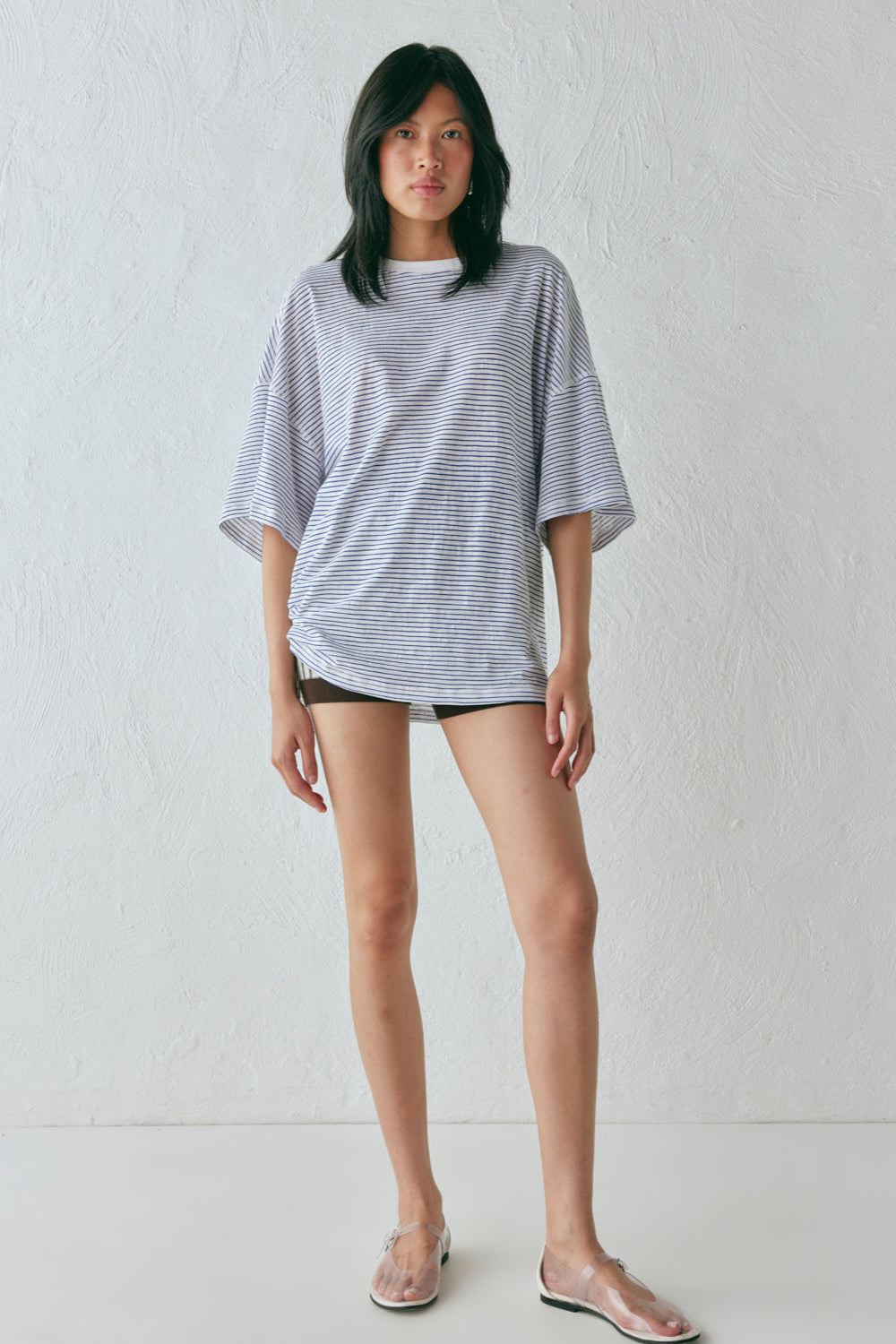 Willow Tee Navy Stripe | VRG GRL near me