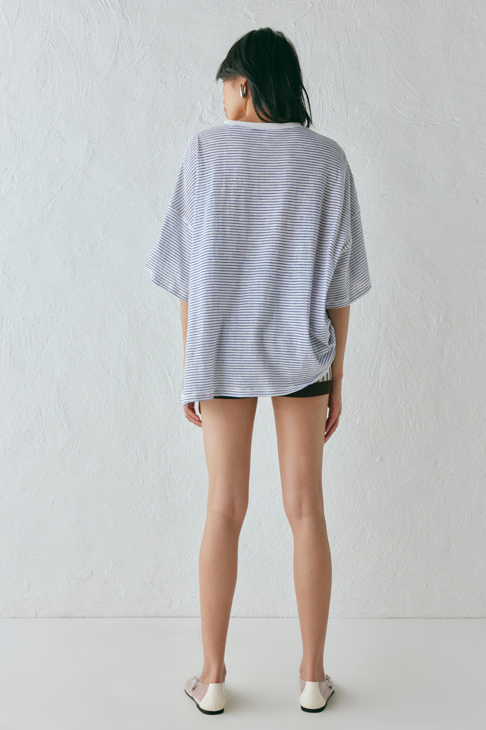 Willow Tee Navy Stripe | VRG GRL near me
