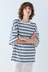 Willow Tee Blue Stripe | VRG GRL US