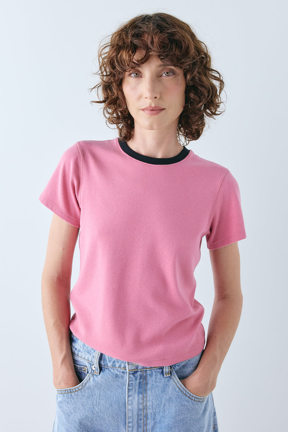 Cecile Tee Pink | VRG GRL US