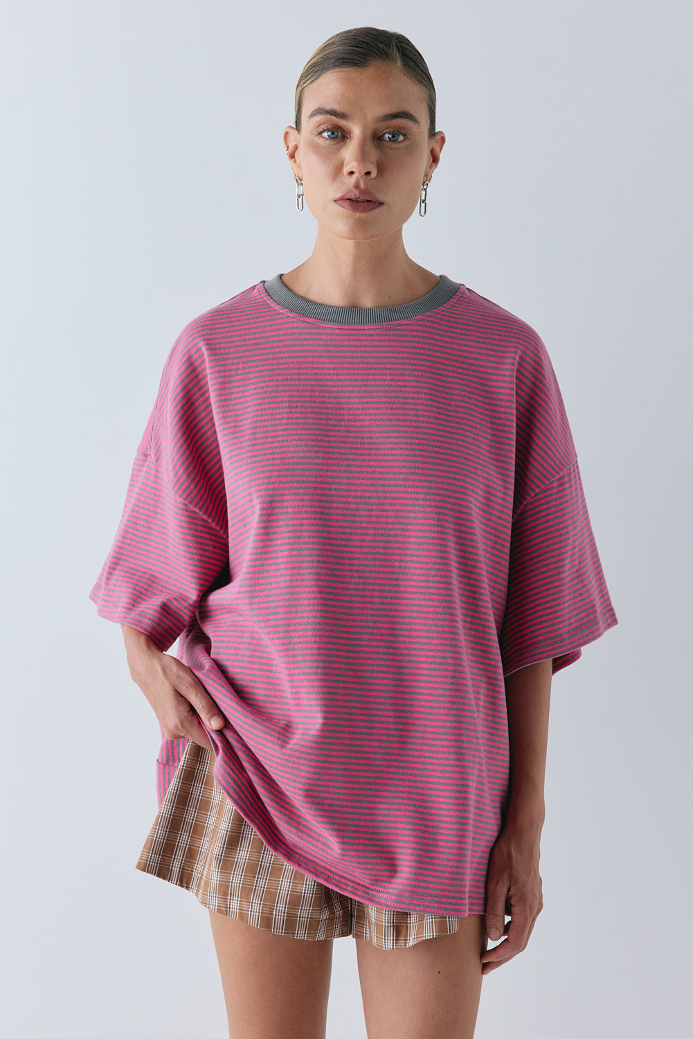 Willow Tee Pink Stripe | VRG GRL near me