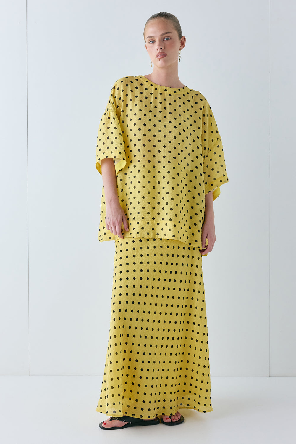 Esther Top Yellow Polka Dot | VRG GRL online