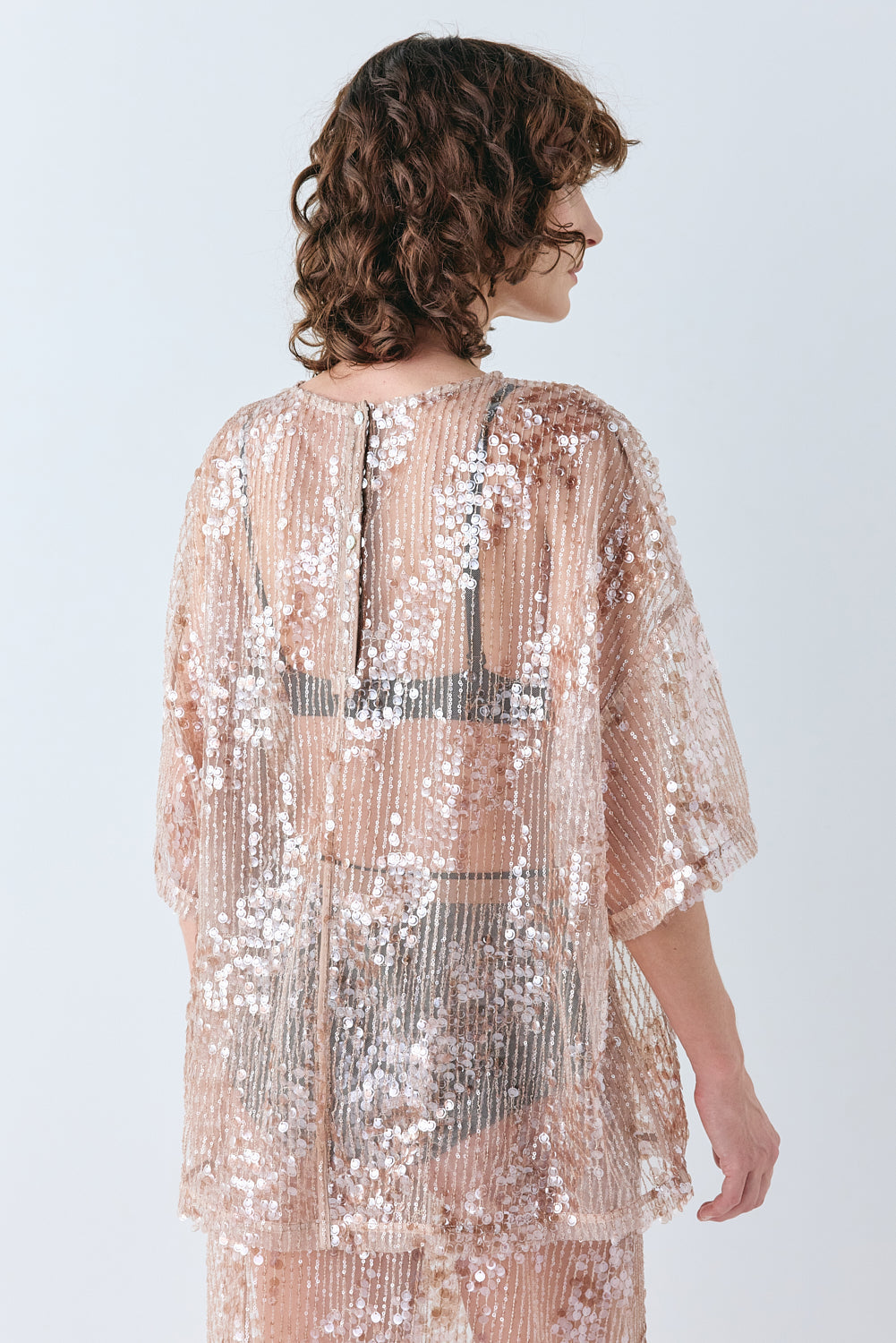 Arden Sequin Top Bronze | VRG GRL on sale