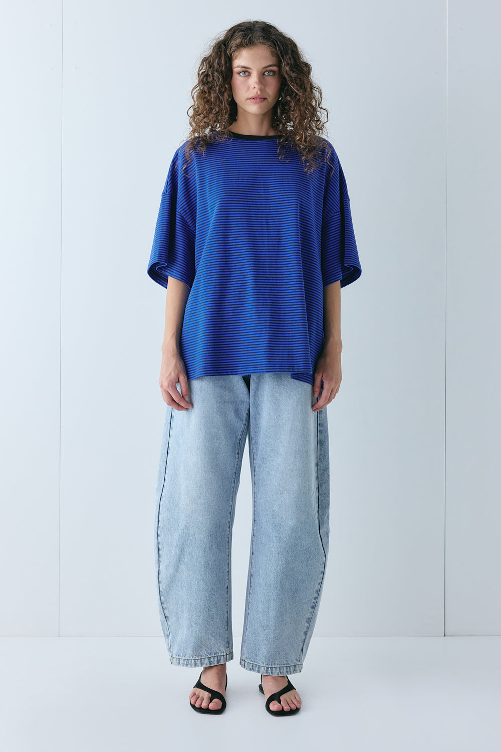 Willow Tee Cobalt Stripe | VRG GRL online