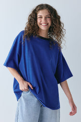 Willow Tee Cobalt Stripe | VRG GRL online