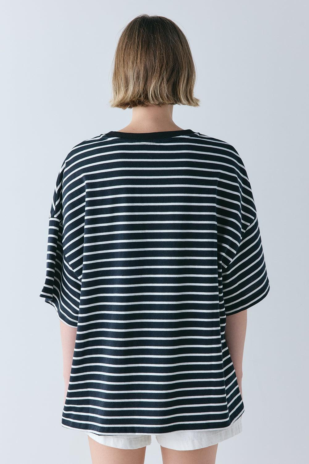 Willow Tee White Stripe | VRG GRL sale