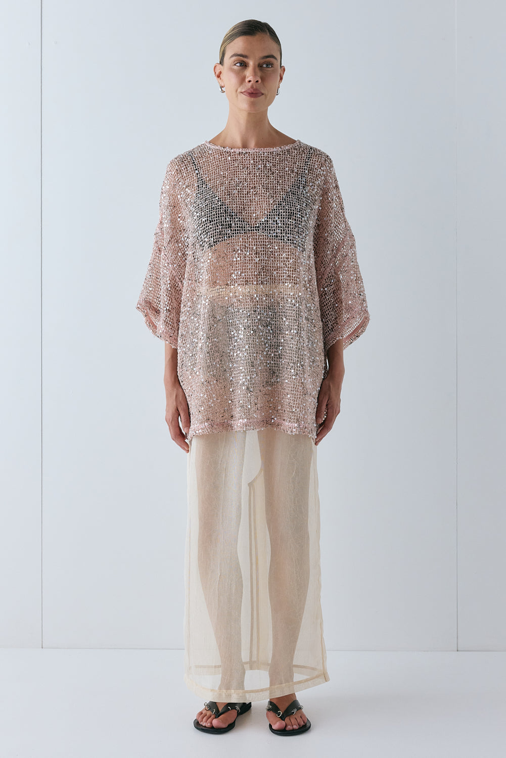 Arden Sequin Top Pink | VRG GRL online