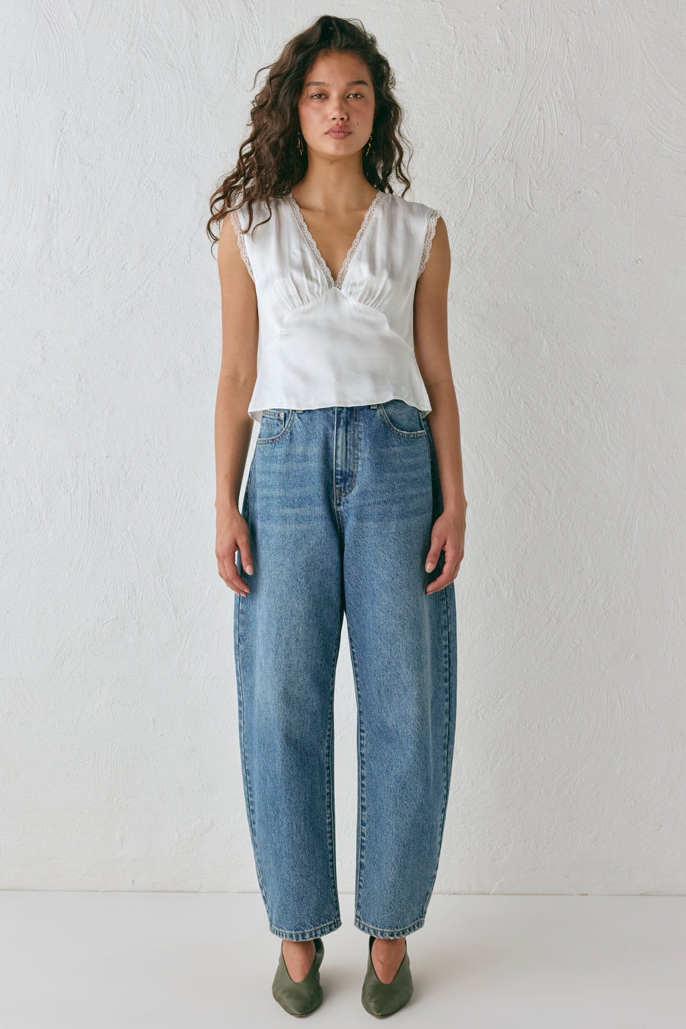Vintage Lover Tie Back Top White | VRG GRL sale