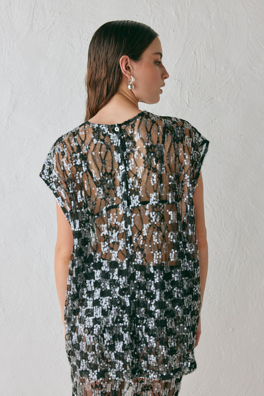 Devyn Sequin Top Black | VRG GRL for sale
