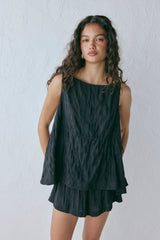 Indi Top Crinkle Black | VRG GRL near me