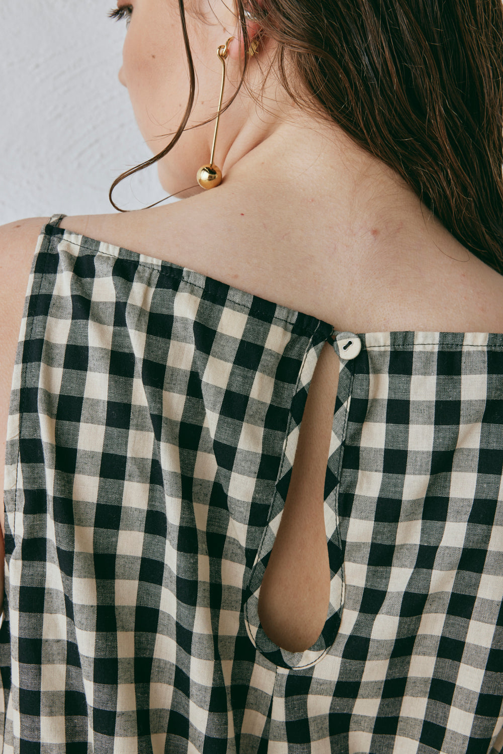 Indi Top Black Check | VRG GRL for sale