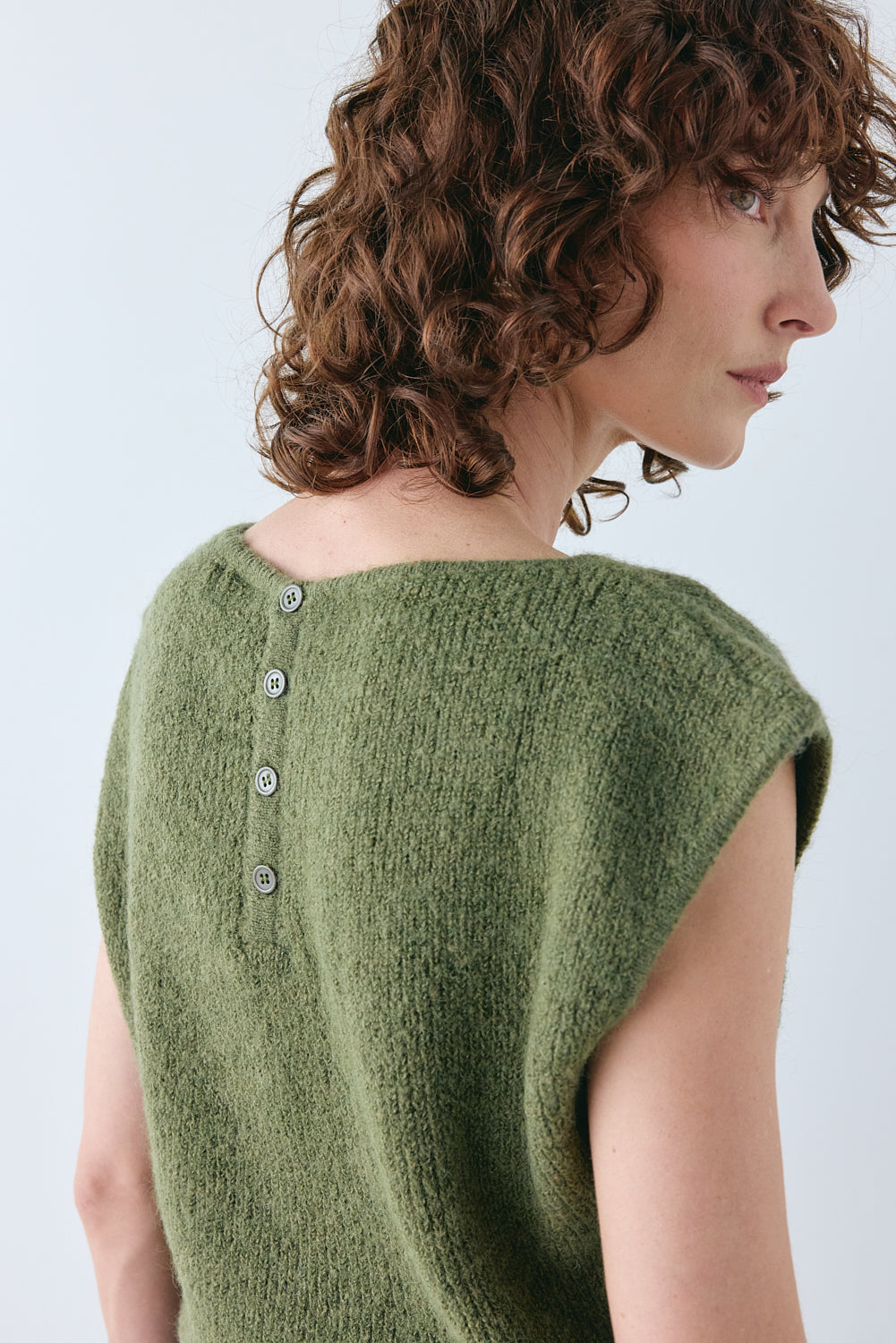 Greta Knit Top Olive | VRG GRL US