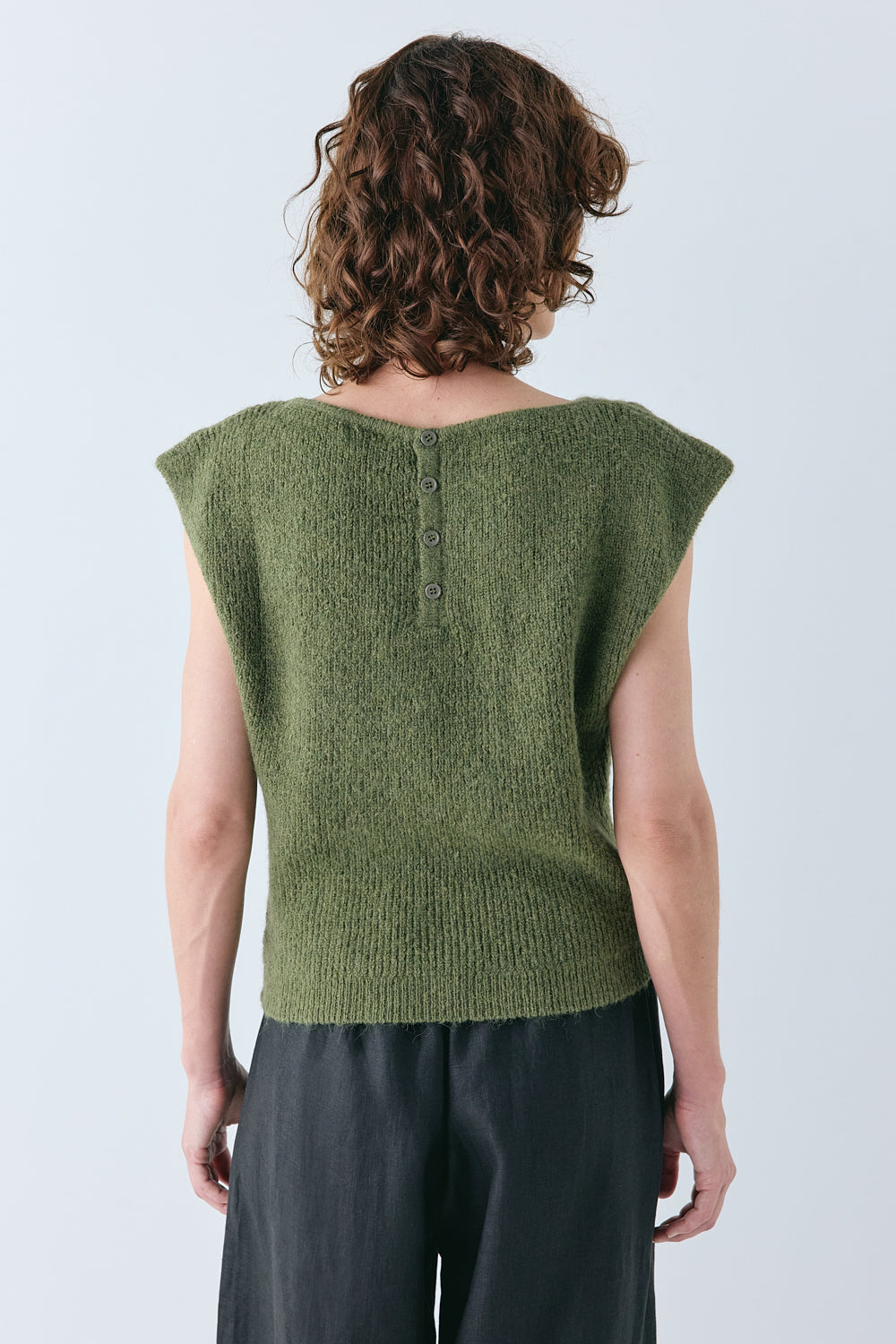 Greta Knit Top Olive | VRG GRL US