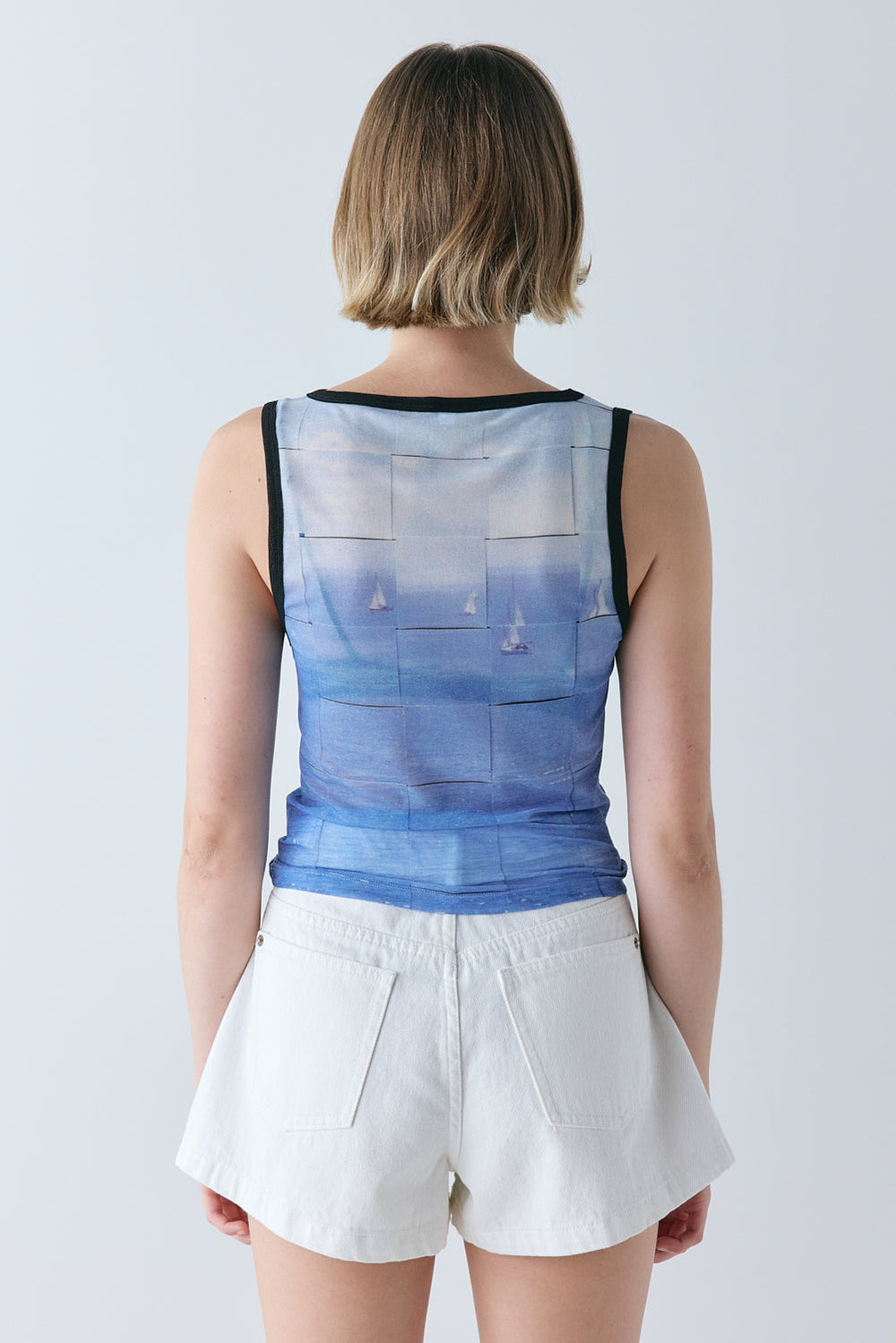 Alexia Mesh Top Sail | VRG GRL on sale