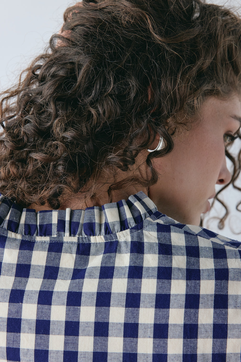 Phoebe Vest Top Navy Check | VRG GRL near me